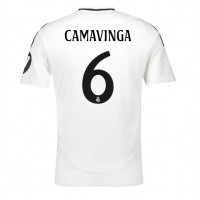 Dres Real Madrid Eduardo Camavinga #6 Domaci 2024-25 Kratak Rukav